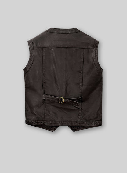 Soft Louis Brown Washed & Wax Chris Pratt Jurassic World Vest