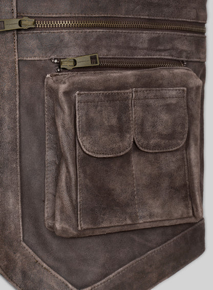 Chris Pratt Jurassic World Leather Vest