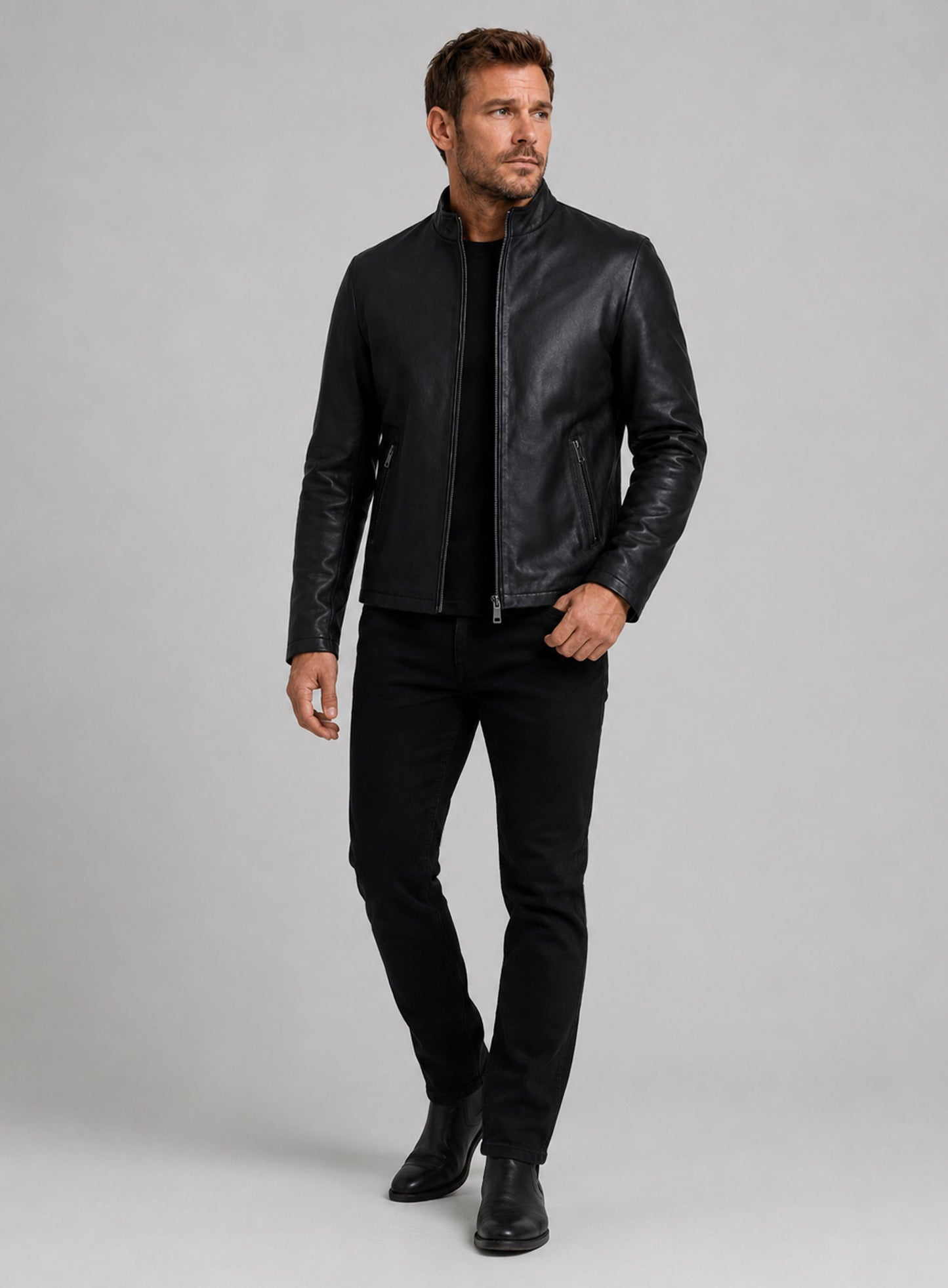 Chris Pratt Leather Jacket #4