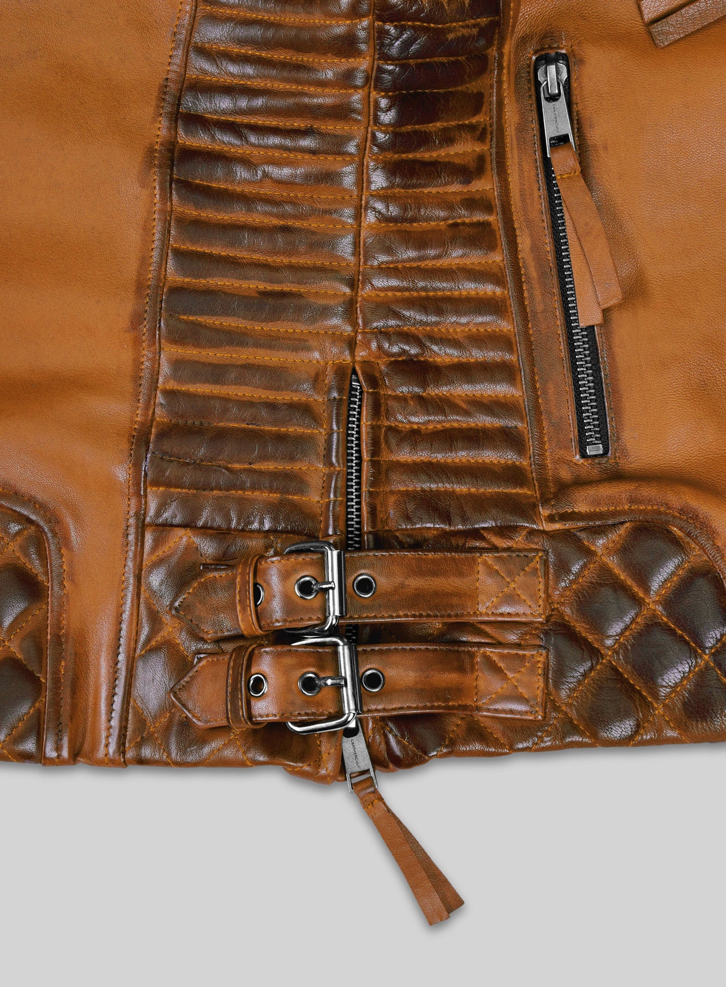 Charlotte Burnt Mustard Leather Jacket