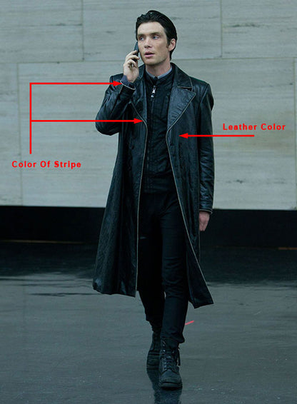 Cillian Murphy In Time Leather Long Coat - LeatherCult