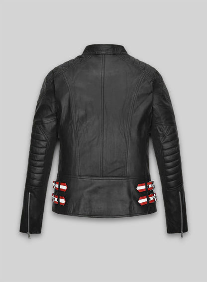 Claire Foy The Girl in the Spider's Web Leather Jacket #2