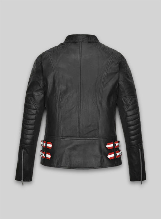 Claire Foy The Girl in the Spider's Web Leather Jacket #2