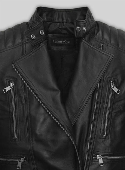 Claire Foy The Girl in the Spider's Web Leather Jacket #2