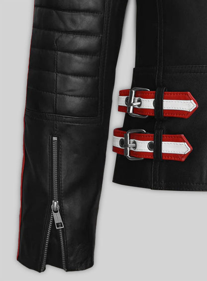 Claire Foy The Girl in the Spider's Web Leather Jacket #2