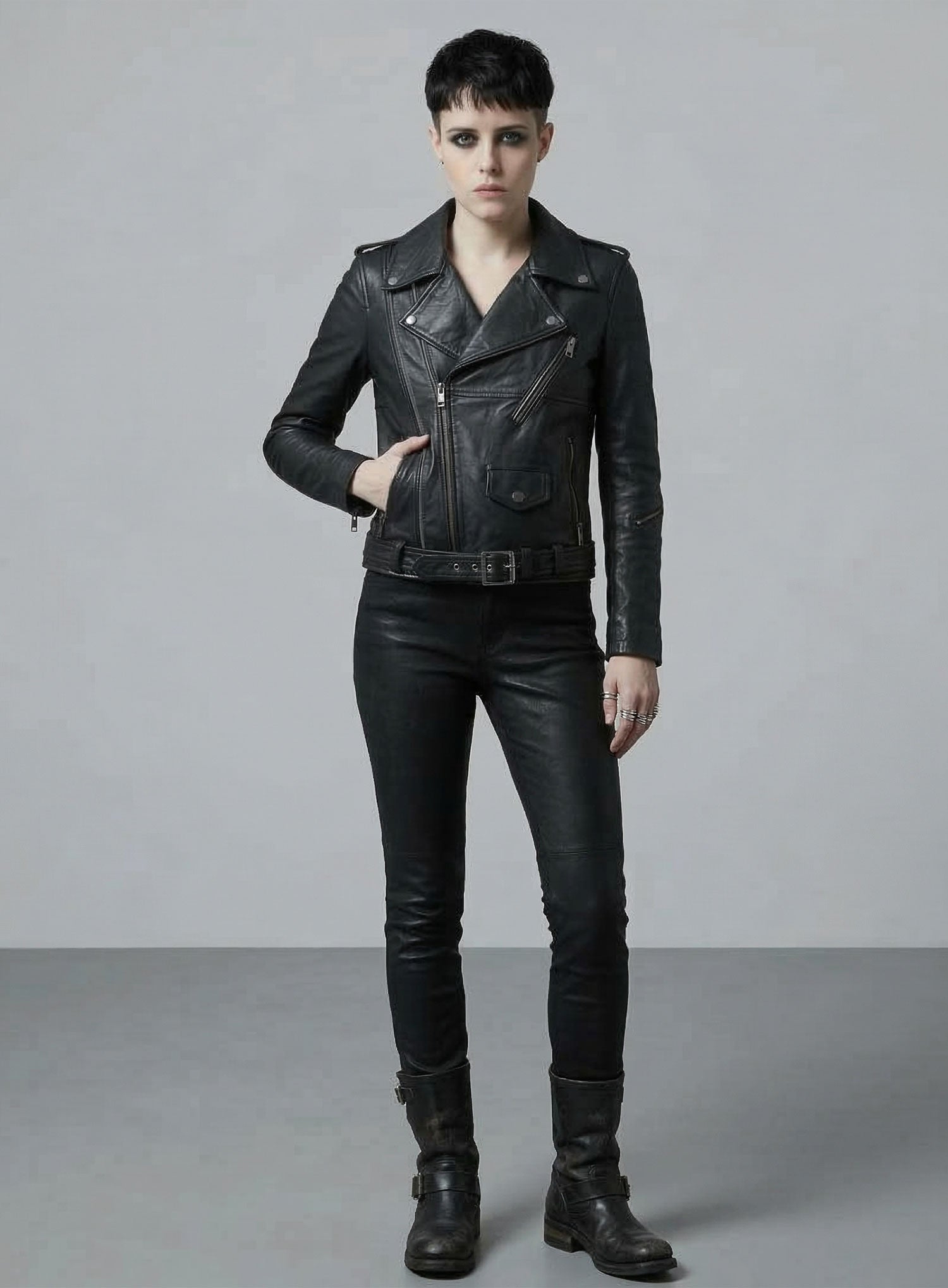 Claire Foy The Girl in the Spider's Web Leather Jacket – LeatherCult
