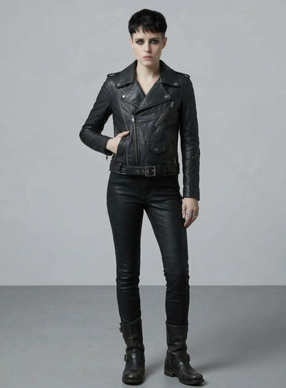 Claire Foy The Girl in the Spider's Web Leather Jacket