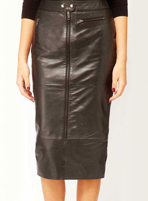 Claremont Leather Skirt - # 417 - LeatherCult
