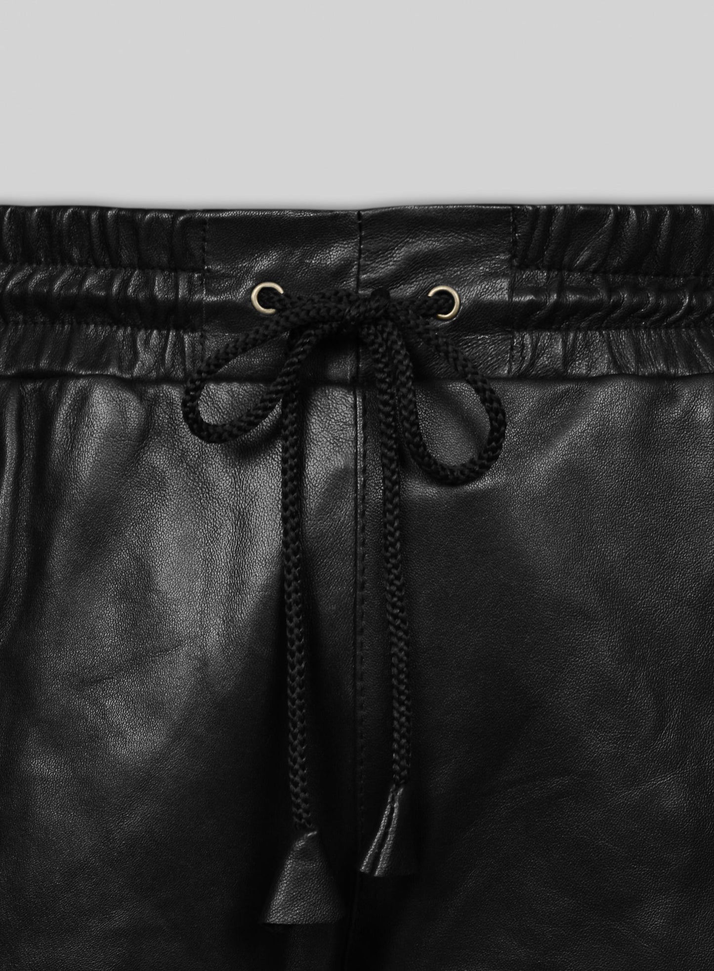 Coleman Drawstring Leather Pants