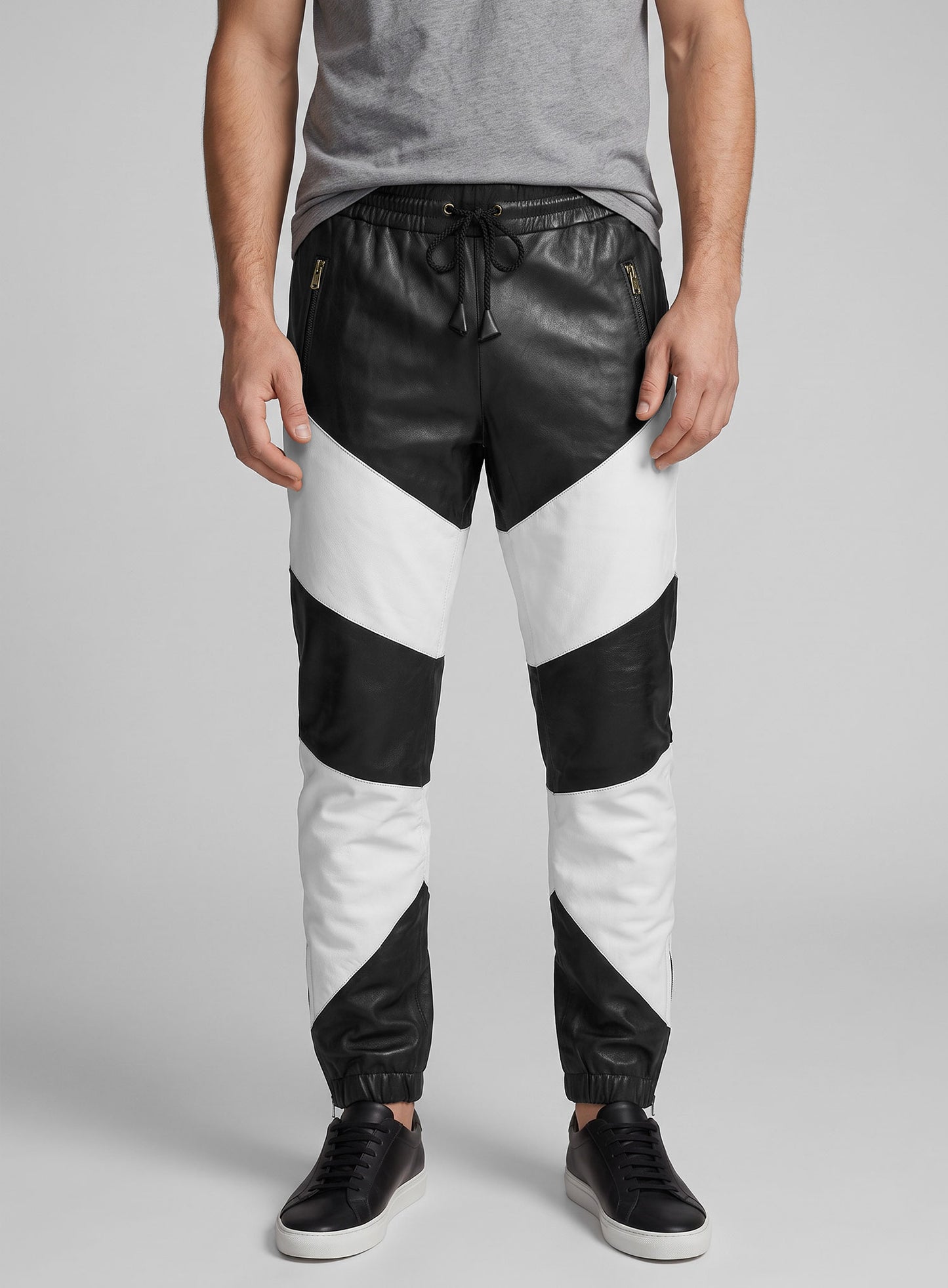 Coleman Drawstring Leather Pants