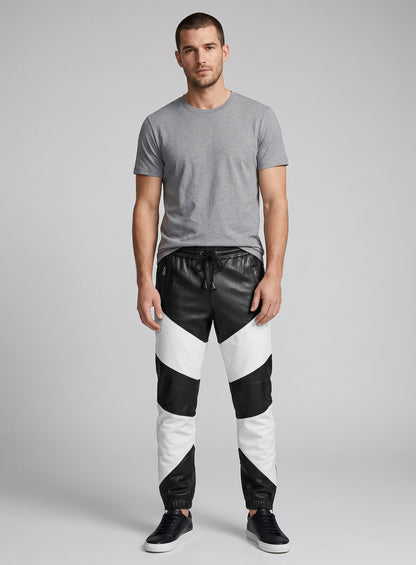 Coleman Drawstring Leather Pants