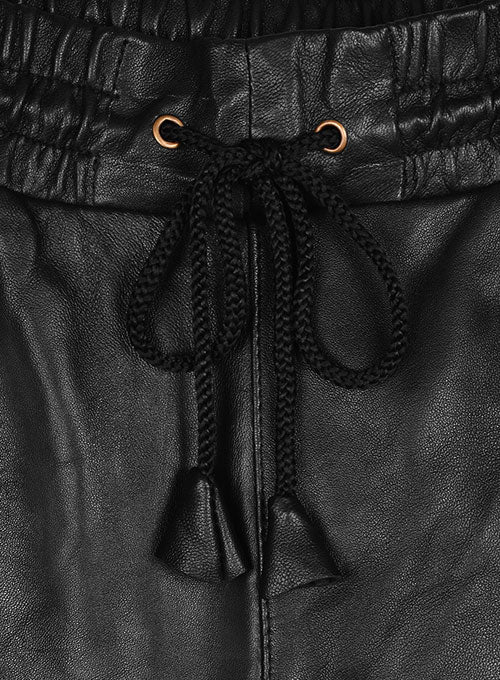 Coleman Drawstring Leather Pants - LeatherCult