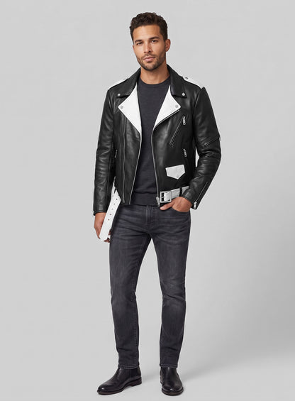 Combo Leather Jacket - # 136