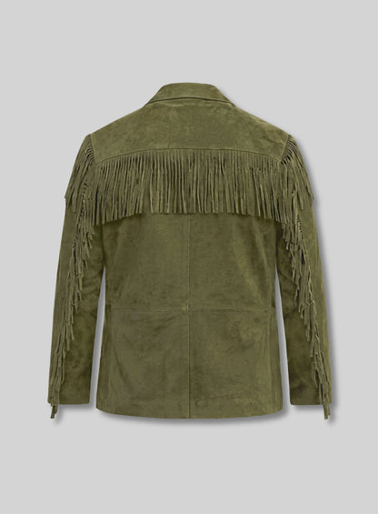 Cowboy Fringe Suede Leather blazer