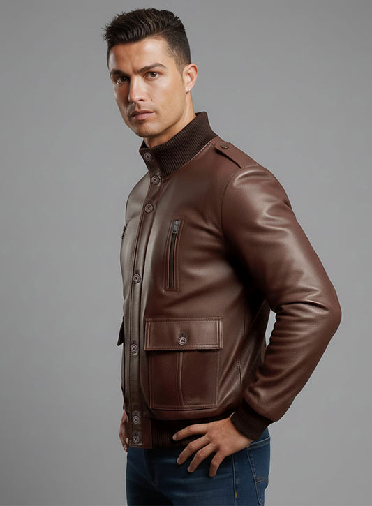 Cristiano Ronaldo Leather Jacket #2
