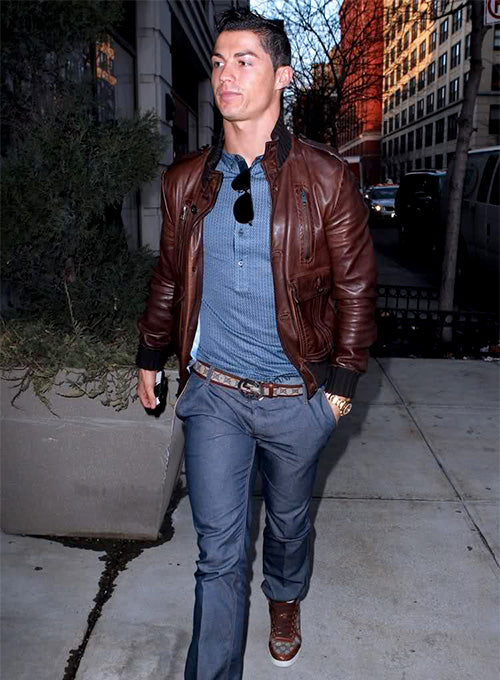 Cristiano Ronaldo Leather Jacket #2 - LeatherCult