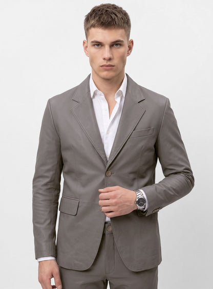 Croma Gray leather Suit