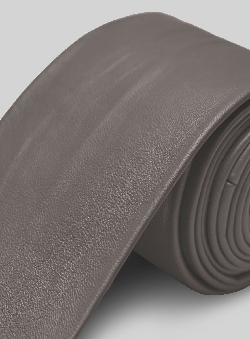 Croma Gray Leather Tie