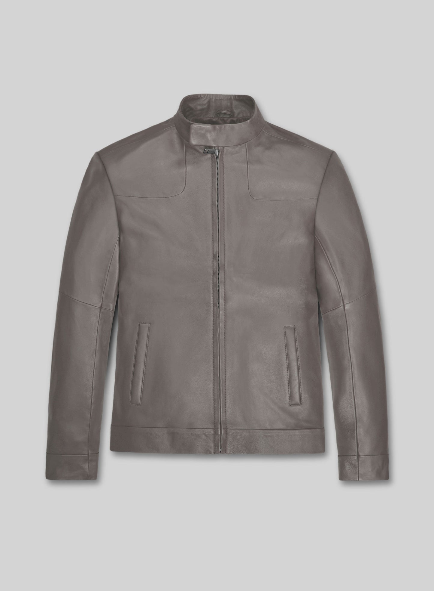 Croma Gray Washed & Wax Tom Cruise Fallout Leather Jacket