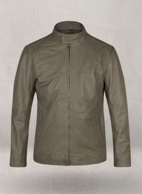 Croma Gray Washed & Wax Tom Cruise Fallout Leather Jacket - LeatherCult