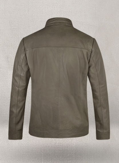 Croma Gray Washed & Wax Tom Cruise Fallout Leather Jacket - LeatherCult
