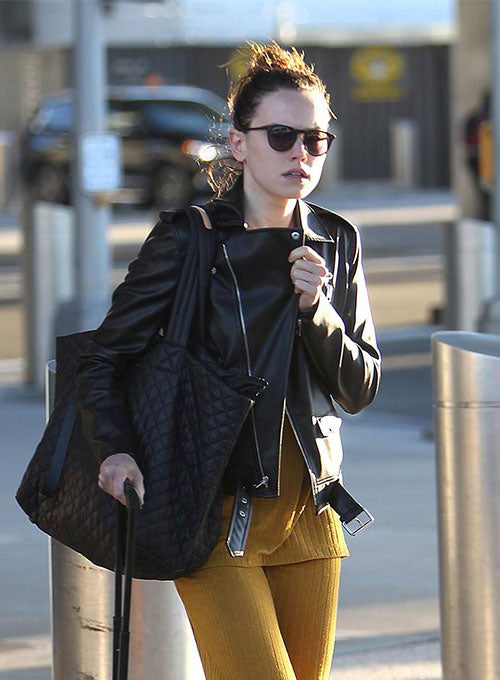 Daisy Ridley Leather Jacket #2 - LeatherCult