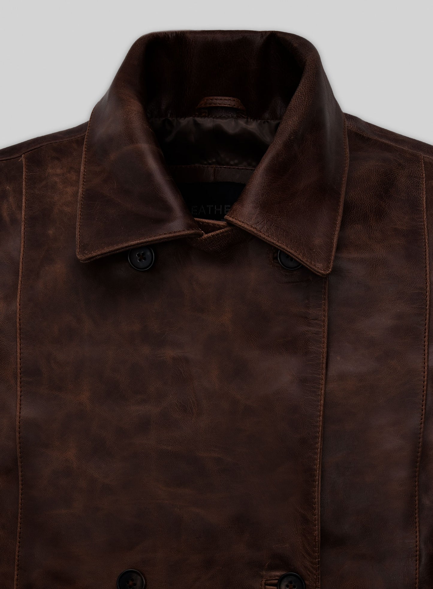 Thick Dark Espresso Dakota Johnson Madame Web Leather Trench Coat