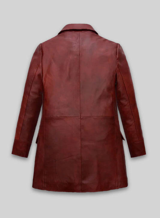 Dakota Johnson Madame Web Leather Trench Coat