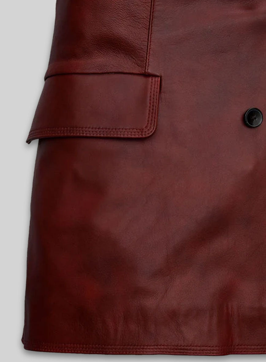 Dakota Johnson Madame Web Leather Trench Coat