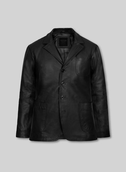 Daniel Craig Leather Blazer