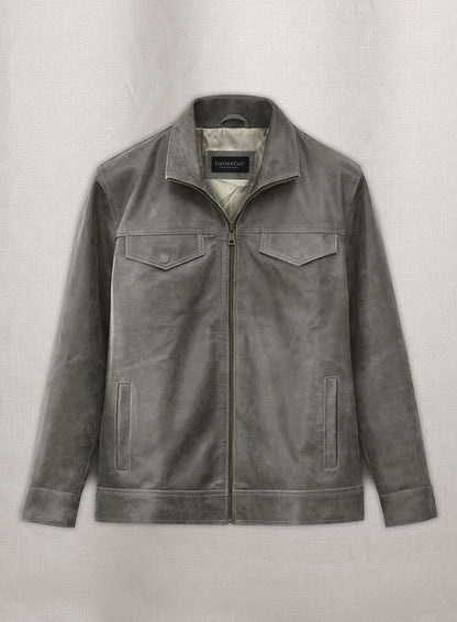 Vintage Dirty Gray Daniel Radcliffe Harry Potter Leather Jacket - LeatherCult