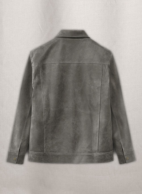 Vintage Dirty Gray Daniel Radcliffe Harry Potter Leather Jacket - LeatherCult