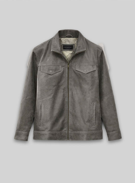 Vintage Dirty Gray Daniel Radcliffe Harry Potter Leather Jacket
