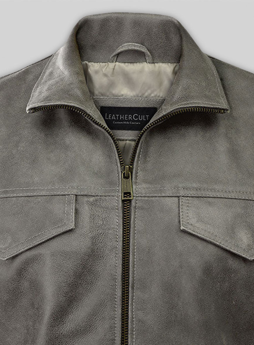 Vintage Dirty Gray Daniel Radcliffe Harry Potter Leather Jacket