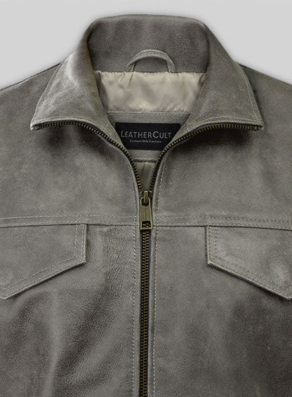 Vintage Dirty Gray Daniel Radcliffe Harry Potter Leather Jacket