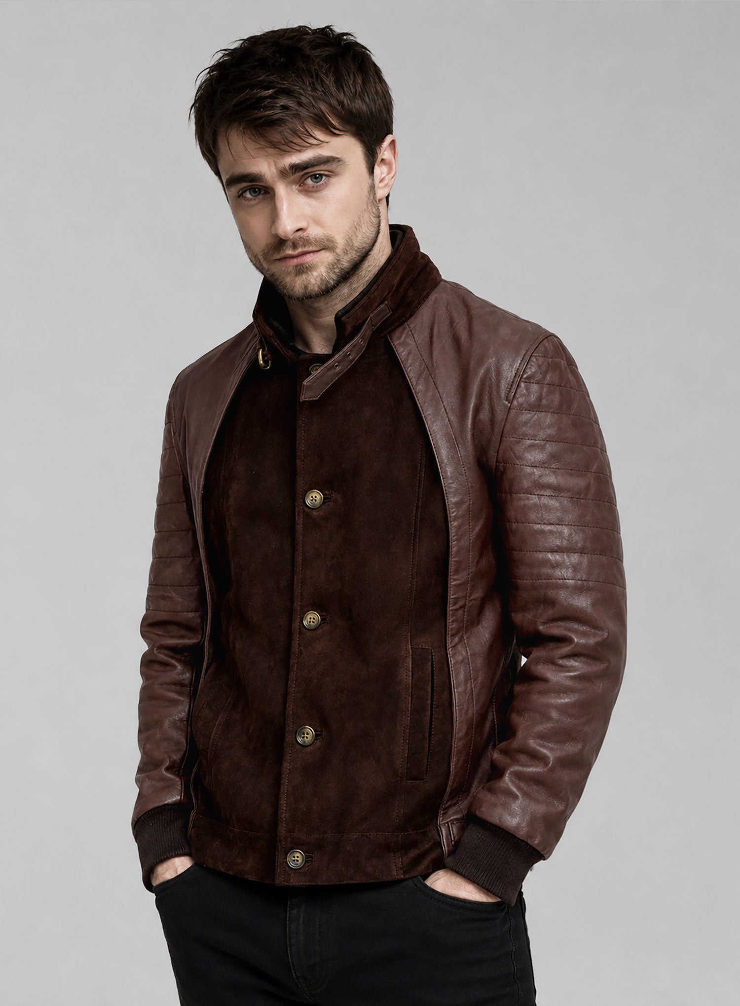 Daniel Radcliff Horns Leather Jacket – LeatherCult