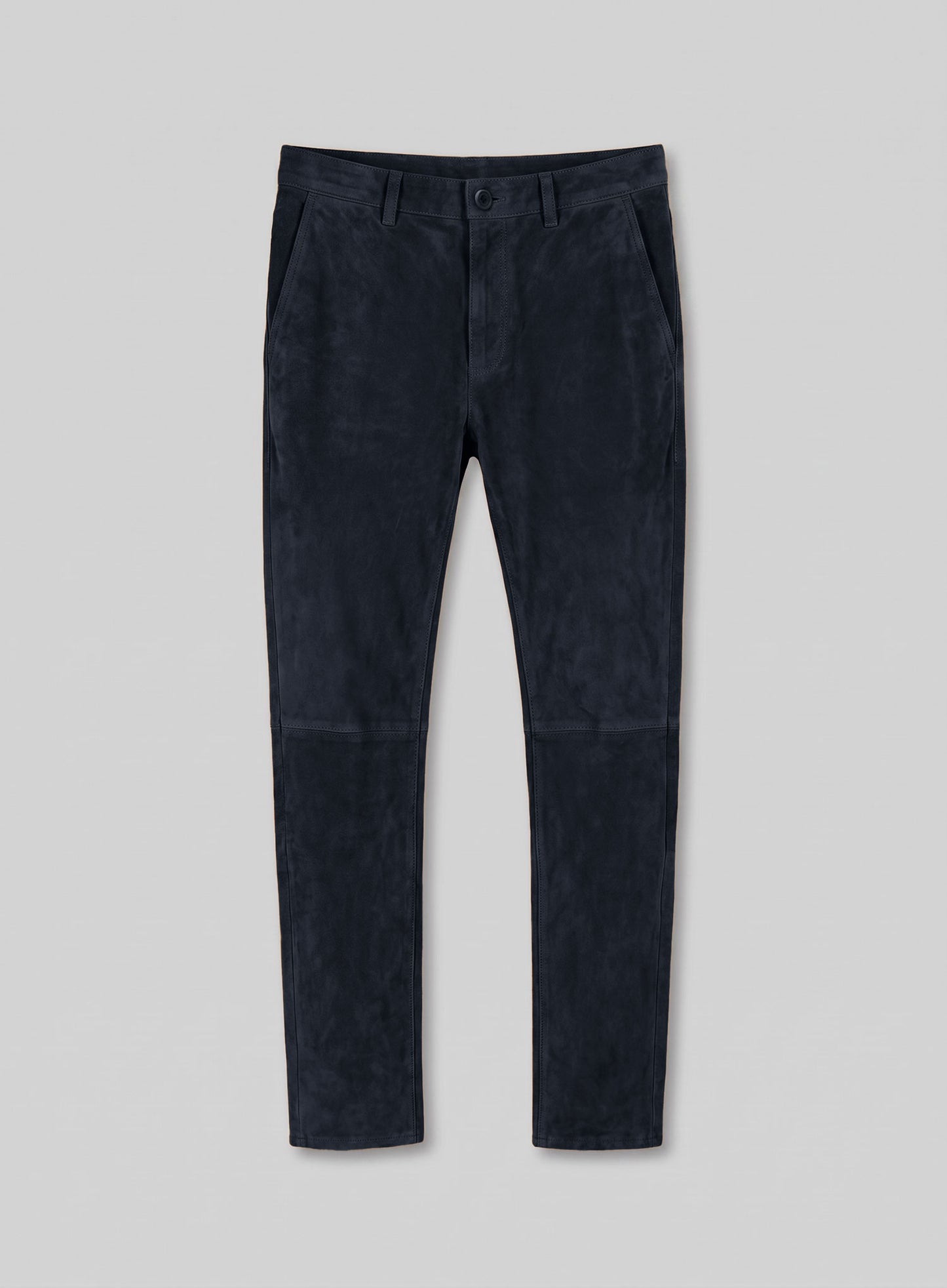 Dark Blue Suede Leather Suit