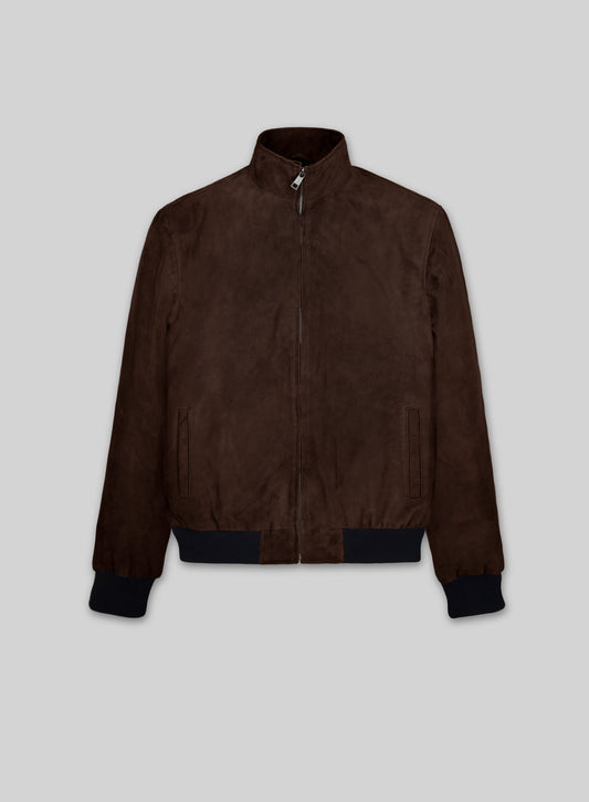 Dark Brown Suede Ryan Reynolds Leather Jacket