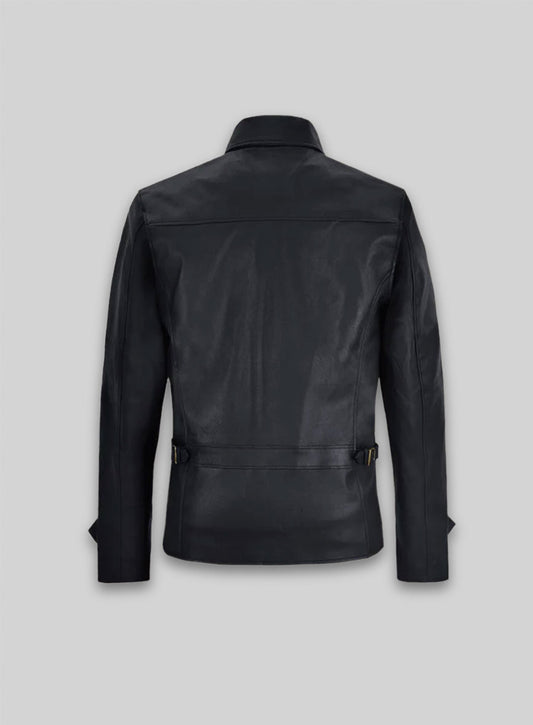 Dark Blue Stretch Tom Cruise Premier Leather Jacket