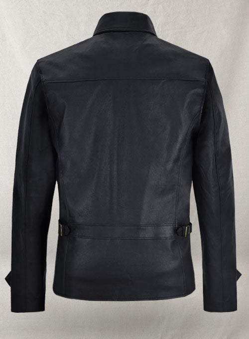 Dark Blue Stretch Tom Cruise Premier Leather Jacket - LeatherCult