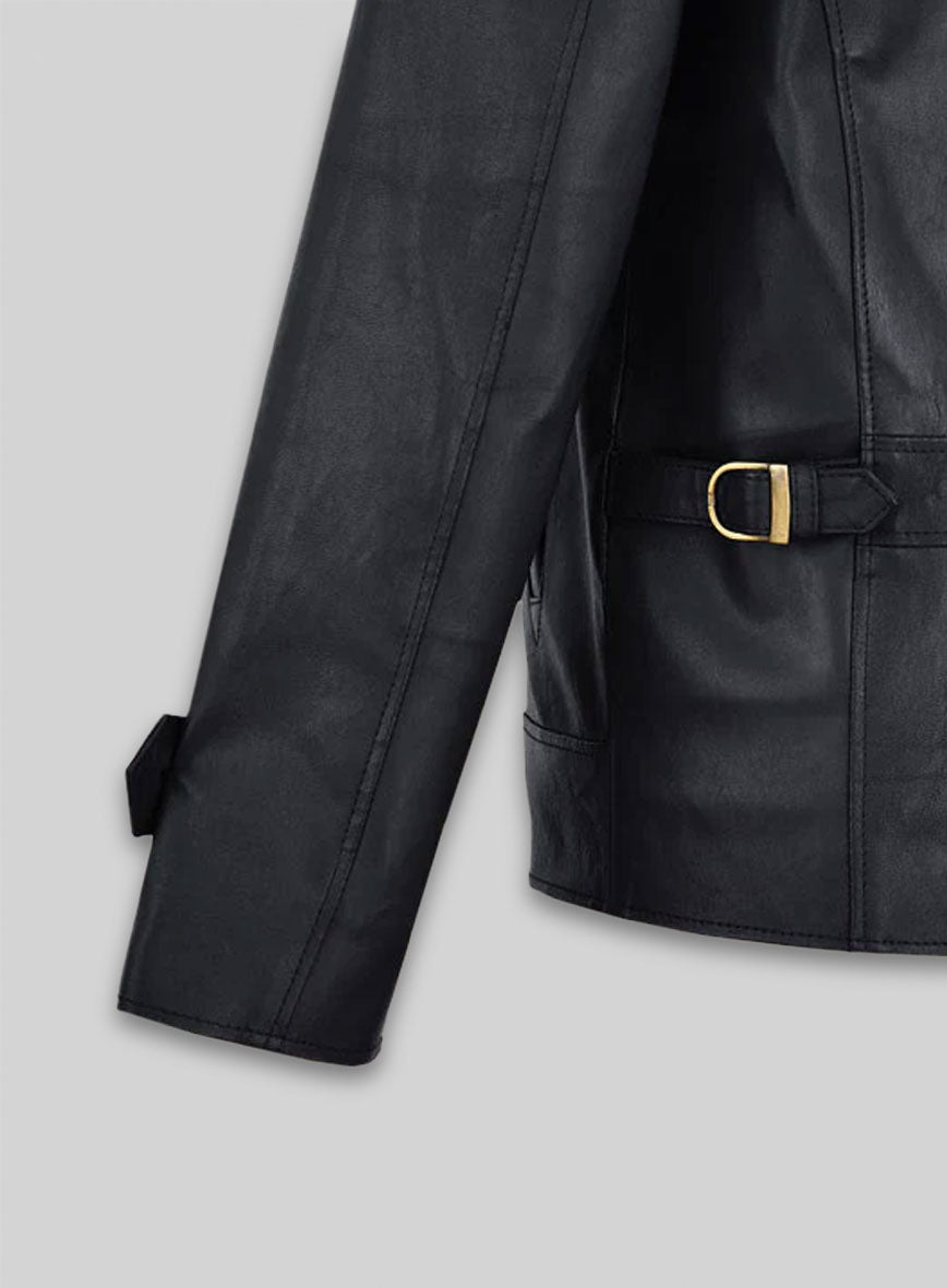 Dark Blue Stretch Tom Cruise Premier Leather Jacket
