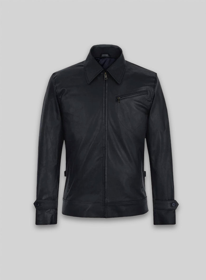 Dark Blue Stretch Tom Cruise Premier Leather Jacket
