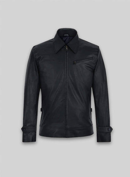 Dark Blue Stretch Tom Cruise Premier Leather Jacket