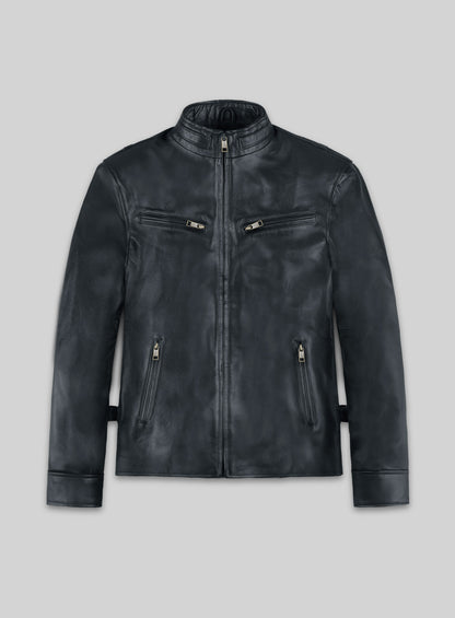 Dark Blue Vin Diesel Fast And Furious 6 Leather Jacket