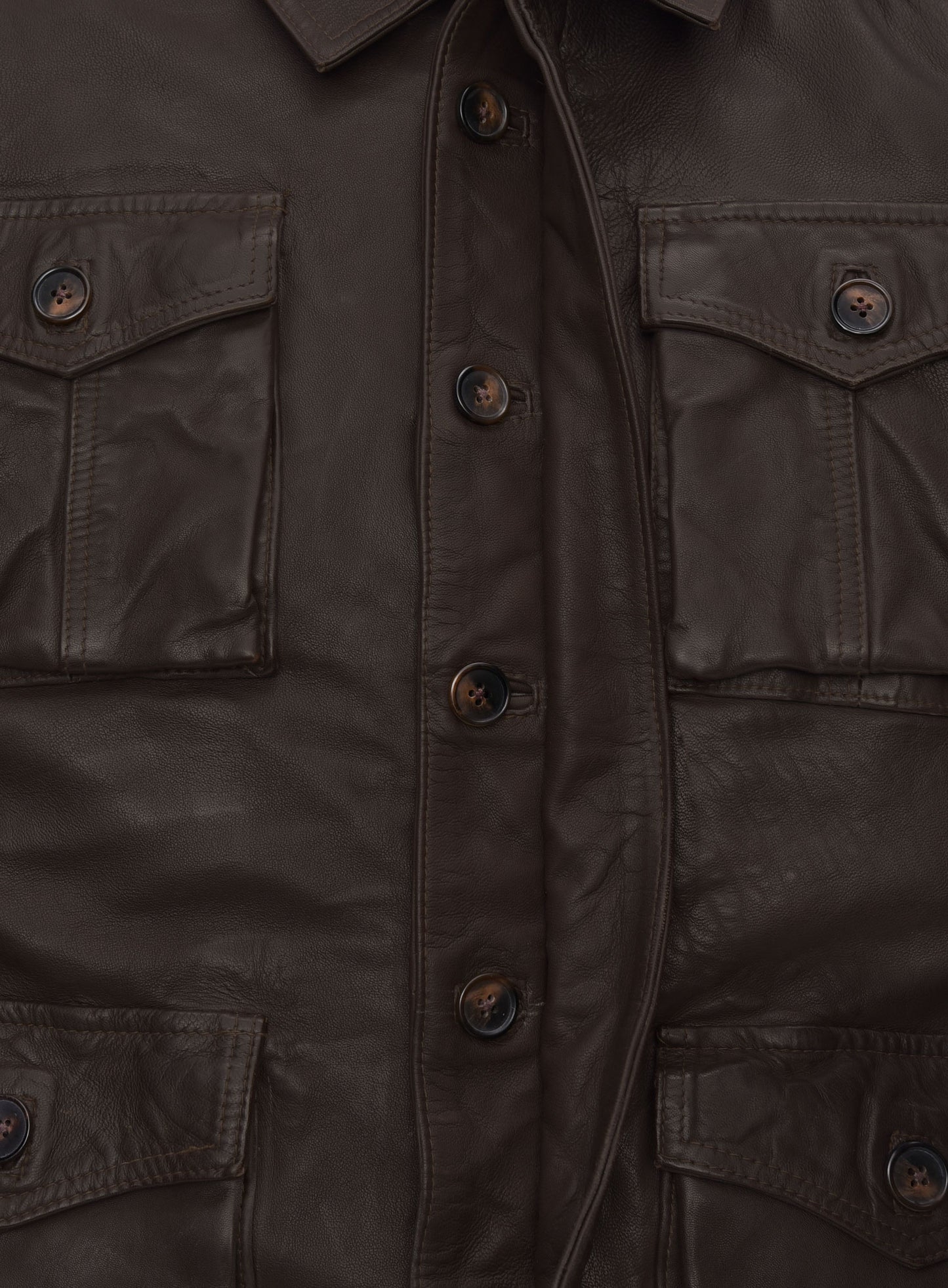 Dark Brown Jensen Ross Ackles Supernatural Season 7 Leather Jacket