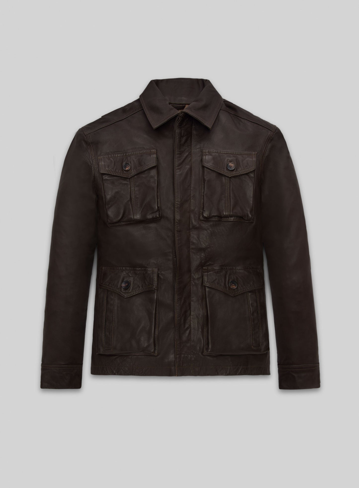 Dark Brown Jensen Ross Ackles Supernatural Season 7 Leather Jacket