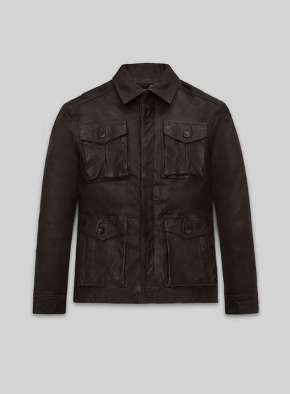 Dark Brown Jensen Ross Ackles Supernatural Season 7 Leather Jacket