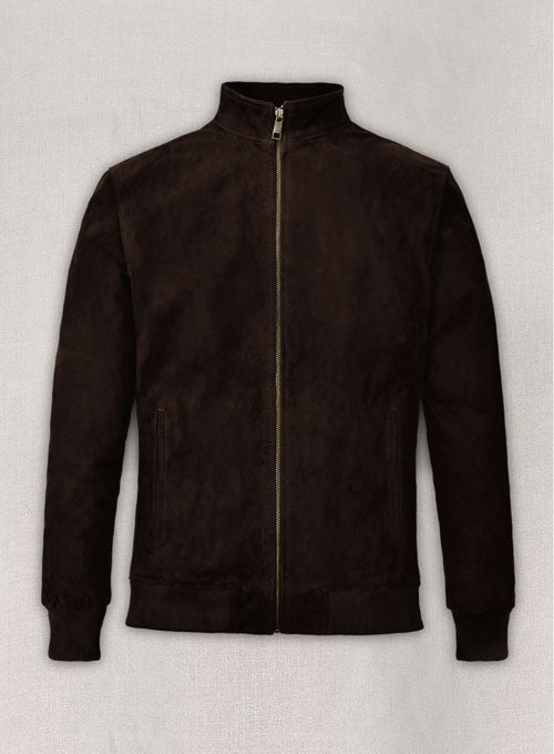 Dark Brown Suede Ryan Reynolds Leather Jacket - LeatherCult