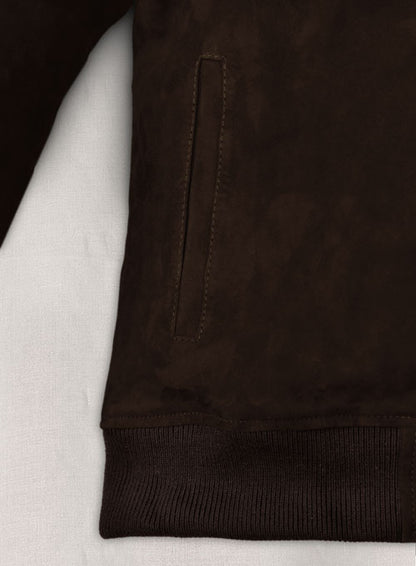 Dark Brown Suede Ryan Reynolds Leather Jacket - LeatherCult