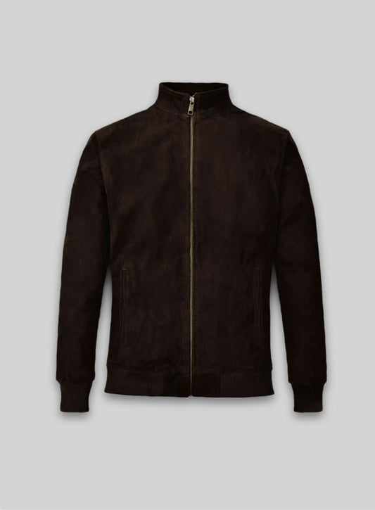 Dark Brown Suede Ryan Reynolds Leather Jacket
